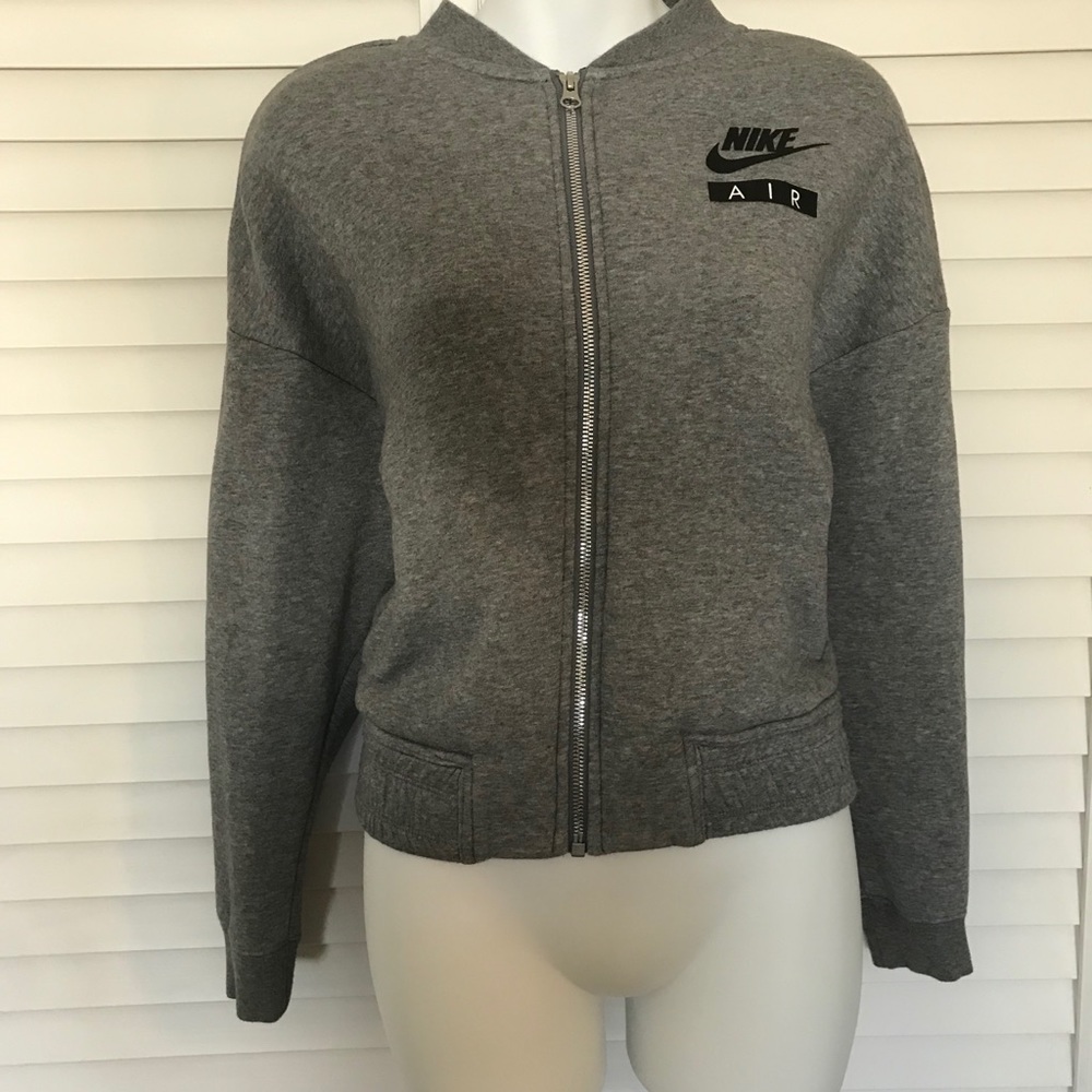 Nike air zip up grey sweatshirt - Picture 2 of 4